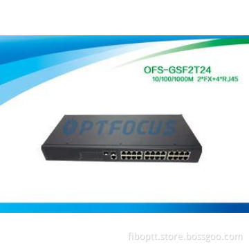1310nm Single Mode Fiber Optic Switch 2 SFP 1000 BASE - Fx